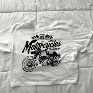 Super cute shirt with a open in the back. I got it from Ross.